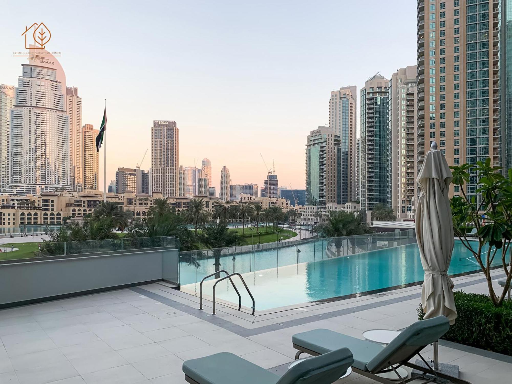 Chic Home With Great Views Near Burj Khalifa 197Gr-2 Дубай Экстерьер фото